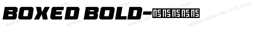Boxed Bold字体转换